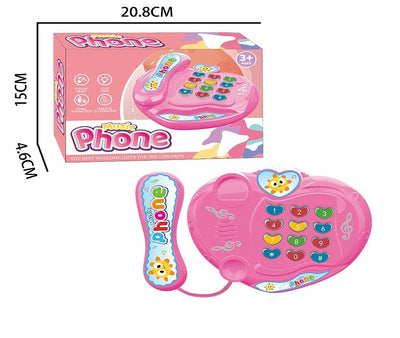 BATTERY OPERATED TOY PHONE WITH LIGHT AND MUSIC