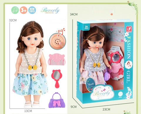 DOLL 32CM WITH SONG IC WINDOW BOX