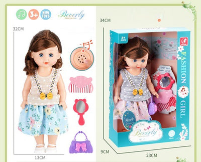DOLL 32CM WITH SONG IC WINDOW BOX