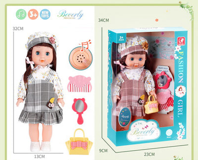 DOLL 32CM WITH SONG IC WINDOW BOX