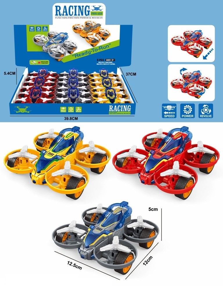 FRICTION CAR 9PCS SET DISPLAY BOX