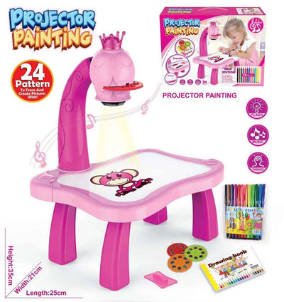 PROJECTOR PAINTING DESK WITH LIGHT