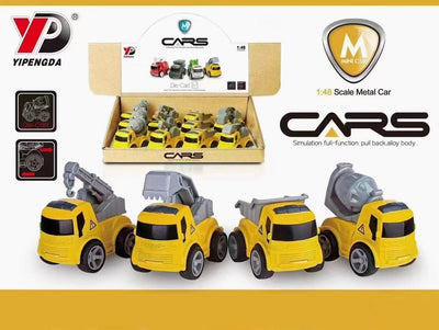 ALLOY CAR 1:48 12PCS SET DISPLAY BOX
